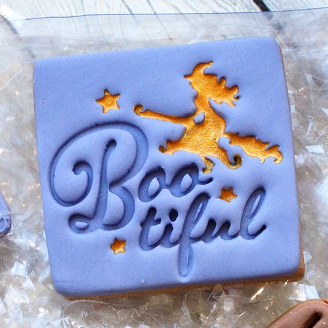 Bootiful Emboss 3D Printed Cookie Stamp