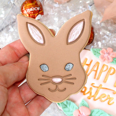 Bunny Face (Boy) (Stamp Set) Emboss 3D Printed Cookie Stamp + Stainless Steel Cookie Cutter