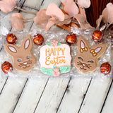Happy Easter (Funky) Emboss 3D Printed Cookie Stamp