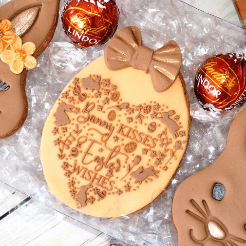 Bunny Kisses and Easter Wishes Raise It Up / Deboss Cookie Stamp