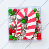 Candy Canes (Detail Only) Emboss 3D Printed Cookie Stamps Pack (2 pce)