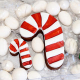 Candy Canes (Detail Only) Emboss 3D Printed Cookie Stamps Pack (2 pce)