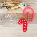 Candy Cane Twisted (Stamp Set) Raise It Up / Deboss Cookie Stamp + 3D Printed Cookie Cutter