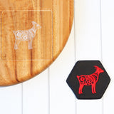 Birthday Chinese Zodiac Goat Raise It Up / Deboss Cookie Stamp