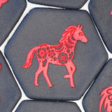 Birthday Chinese Zodiac Horse Raise It Up / Deboss Cookie Stamp