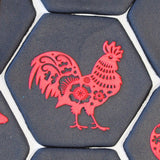 Birthday Chinese Zodiac Rooster Raise It Up / Deboss Cookie Stamp