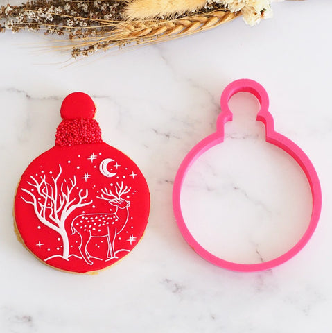 Christmas Bauble 3D Printed Cookie Cutter