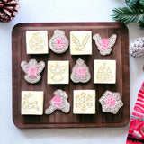 Christmas Classic Advent Set Emboss Cookie Stamp (6 pce)
