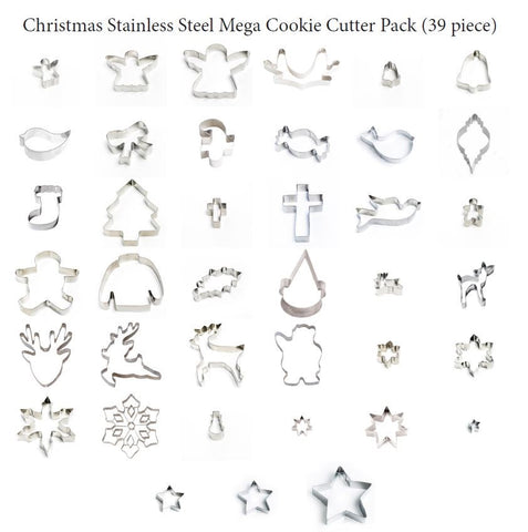 Christmas Stainless Steel Mega Cookie Cutter Pack (39 Pce)
