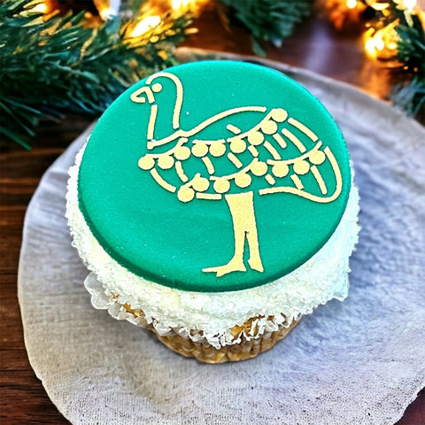 Christmas Emu Cookie / Cupcake Stencil