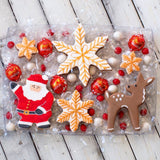 Christmas 5pce (Let it Snow with Fawn) Stainless Steel Cookie Cutter Pack