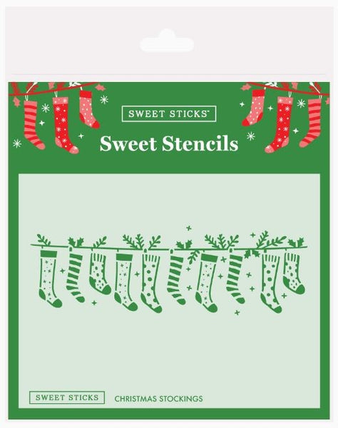 Christmas Stockings Cookie Stencil