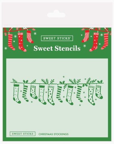 Christmas Stockings Cookie Stencil
