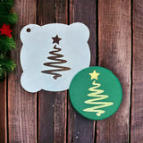 Christmas Tree Cookie / Cupcake Stencil