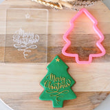Christmas Tree Large (Stamp Set) Raise It Up / Deboss Cookie Stamp  + 3D Printed Cookie Cutter
