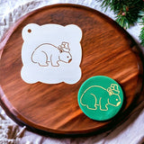 Christmas Wombat Cookie / Cupcake Stencil