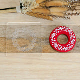 Christmas Wreath with Candy Canes (Detail Only)  Raise It Up / Deboss Cookie Stamp
