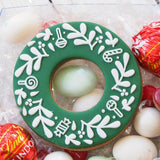 Christmas Wreath with Lollies (Detail Only) Raise It Up / Deboss Cookie Stamp