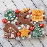 Christmas Wreath with Lollies (Stamp Set) Raise It Up / Deboss Cookie Stamp  + 3D Printed Cookie Cutter