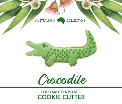 Crocodile 3D Printed Cookie Cutter with Recipe Card