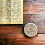 Dinosaur Foot Print Background Raise It Up / Deboss Cookie Stamp