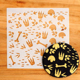Dinosaur Footprint Cookie Stencil