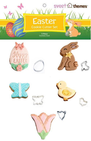 Easter 5pce (Butterfly) Stainless Steel Cookie Cutter Pack
