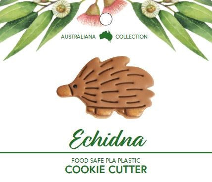 Echidna 3D Printed Cookie Cutter with Recipe Card