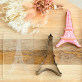 Eiffel Tower (Stamp Set) Raise It Up / Deboss Cookie Stamp + Stainless Steel Cookie Cutter