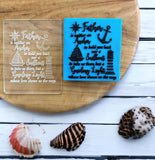 A Father is neither an Anchor or a Sailboat Raise It Up / Deboss Cookie Stamp