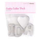 Father's Day (I Love Dad) Stainless Steel Cookie Cutter Set  (4 pce)