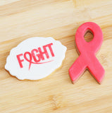 Awareness Fight Raise It Up / Deboss Cookie Stamp