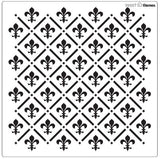 Fleur de lis Trellis Cookie Stencil