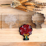 Flower Bunch (Stamp Set) Raise It Up / Deboss Cookie Stamp + Stainless Steel Cookie Cutter