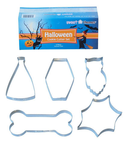 Halloween 5pce Stainless Steel Cookie Cutter Pack