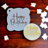 Happy Birthday (Script) Cookie / Cupcake Stencil