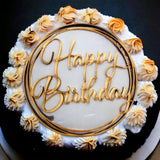 Happy Birthday (Bold Script) Cake Topper - Plywood
