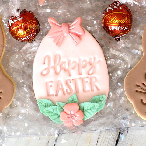 Happy Easter (Fun) Emboss 3D Printed Cookie Stamp