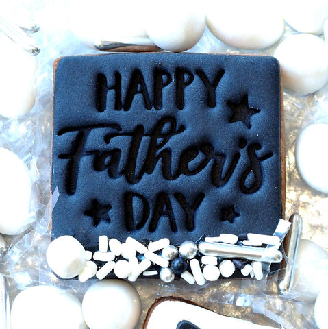 Happy Father's Day (Fun) Emboss 3D Printed Cookie Stamp