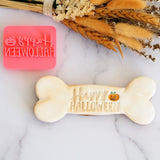 Happy Halloween Emboss 3D Printed Cookie Stamp