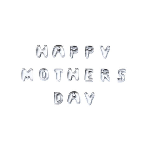 Happy Mother's Day Stainless Steel Cookie Cutter Set (11 pce) - End of Line Sale