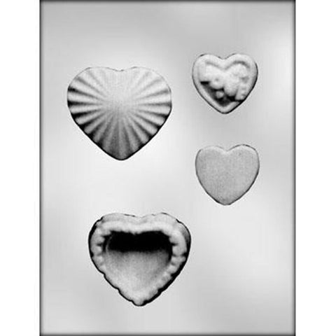 Heart Box with Sunburst Top Chocolate Mould  / Valentine's Day or Wedding Themed - Last One