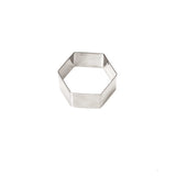 Hexagon Small 4.5cm Stainless Steel Cookie Cutter