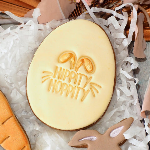 Hippity Hoppity Emboss 3D Printed Cookie Stamp