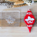 Christmas Holly with Bells Raise It Up / Deboss Cookie Stamp