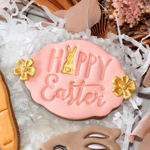 Hoppy Easter Emboss 3D Printed Cookie Stamp