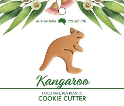 Kangaroo 3D Printed Cookie Cutter with Recipe Card