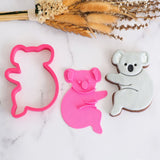 Koala (Stamp Set) Emboss 3D Printed Cookie Stamp + 3D Printed Cookie Cutter