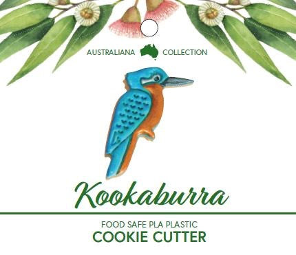 Kookaburra 3D Printed Cookie Cutter with Recipe Card