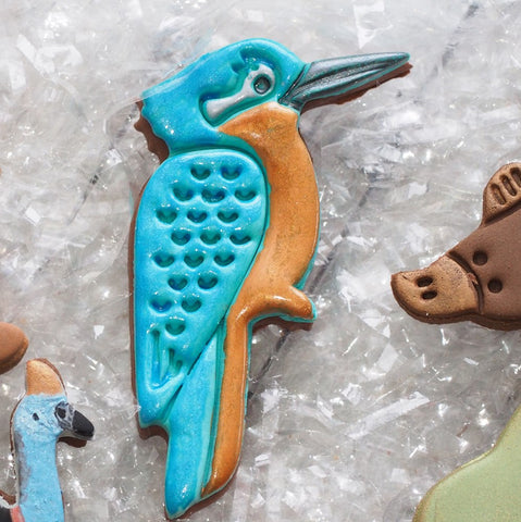 Kookaburra or Kingfisher (Detail Only) Emboss 3D Printed Cookie Stamp